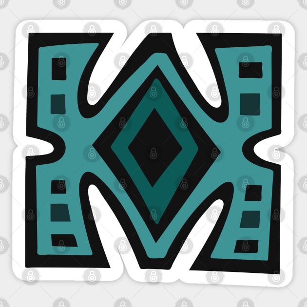 african tribal pattern Sticker by omitay